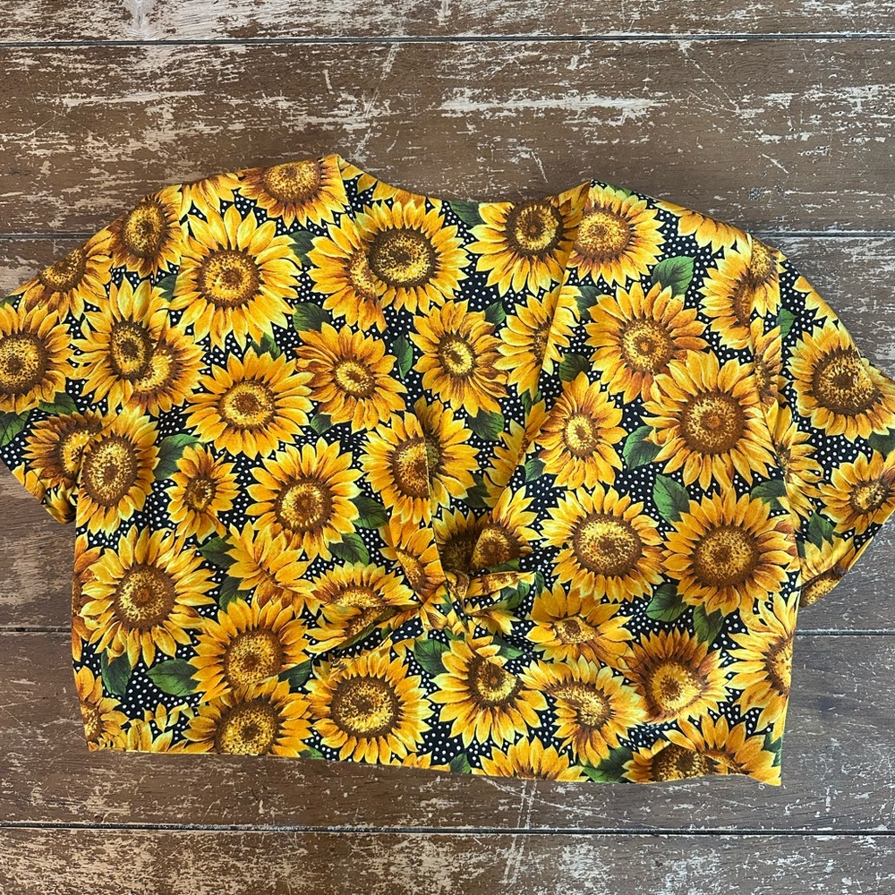 Sunflower Print Women's Top